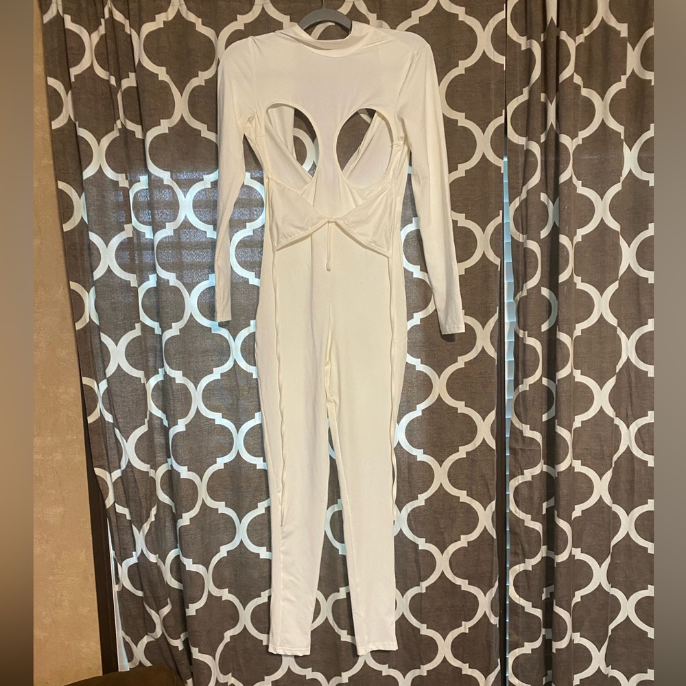 Jumpsuit with outside bra